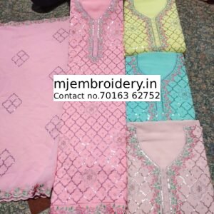 fancy top multi neck embroidery design design